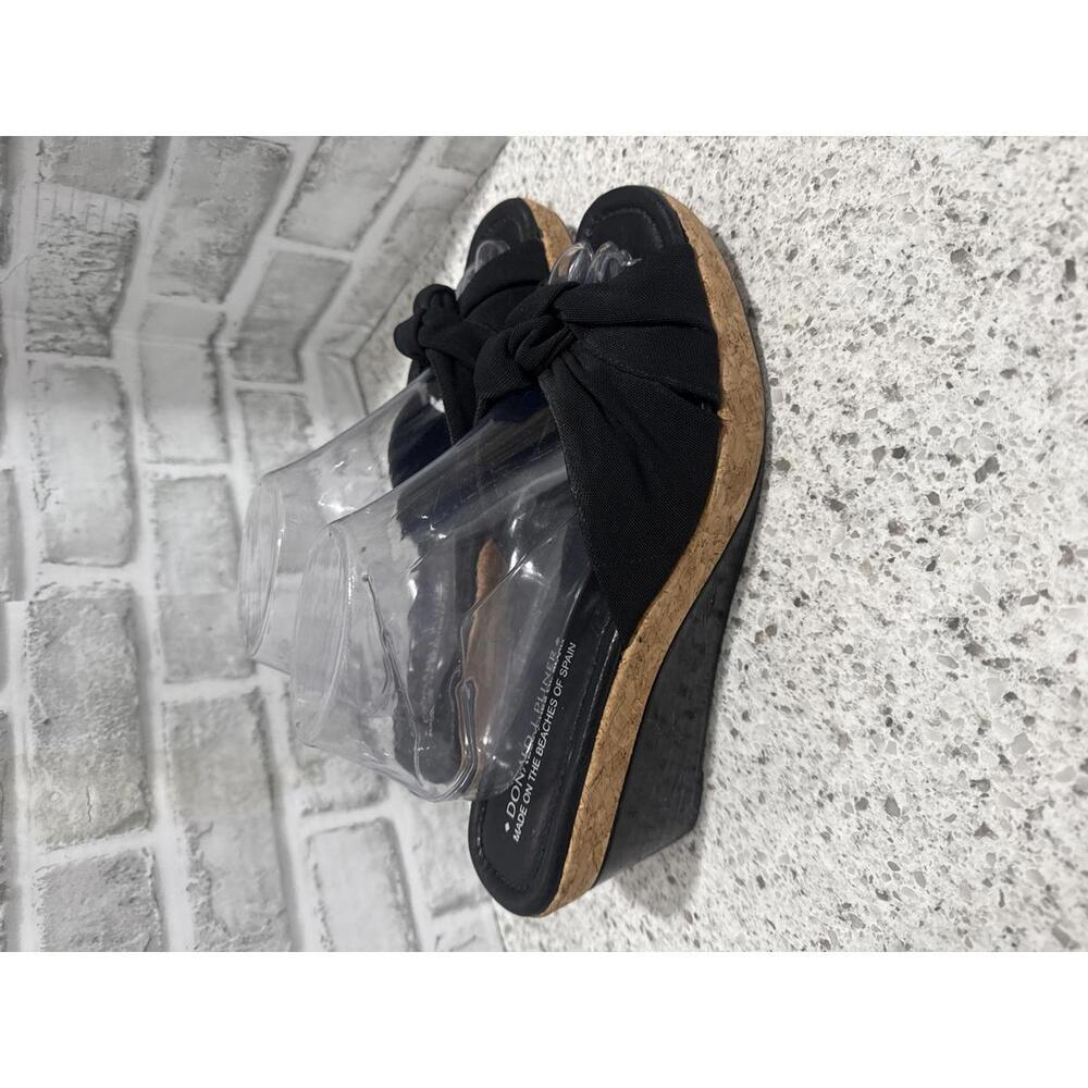 Donald J Pliner Black Knot Wedge Sandals